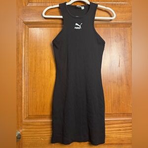 Women’s size small Black Puma Ribbed Racerback Tank Dress